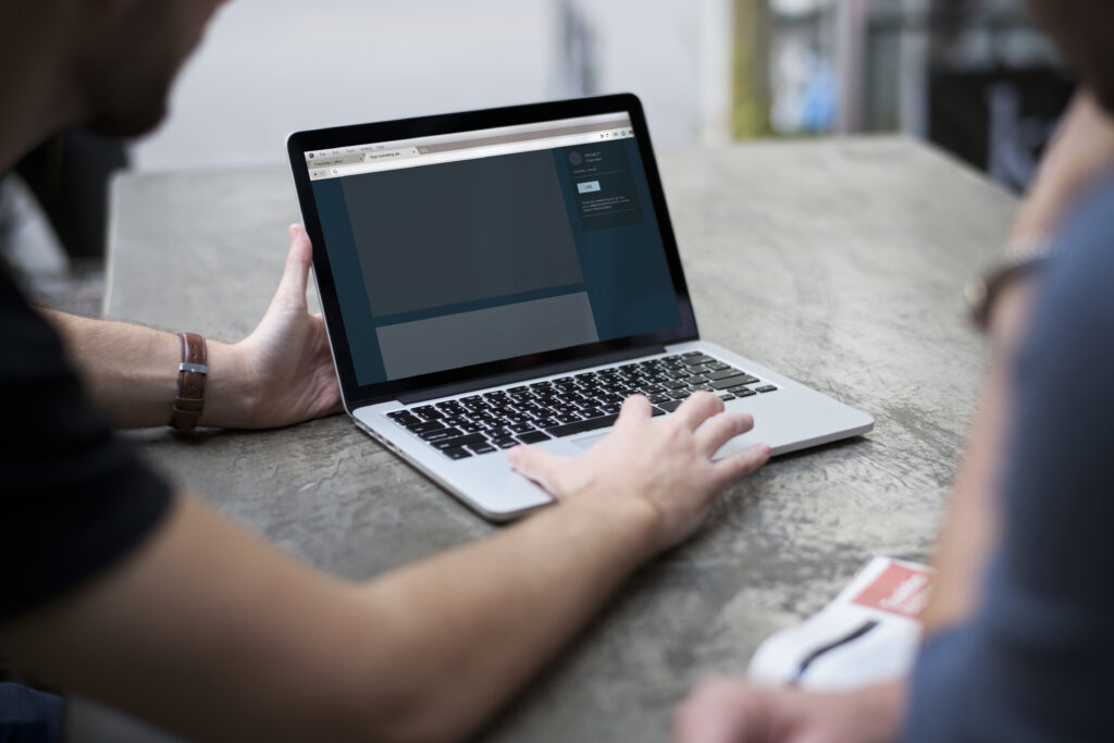 A person using a computer