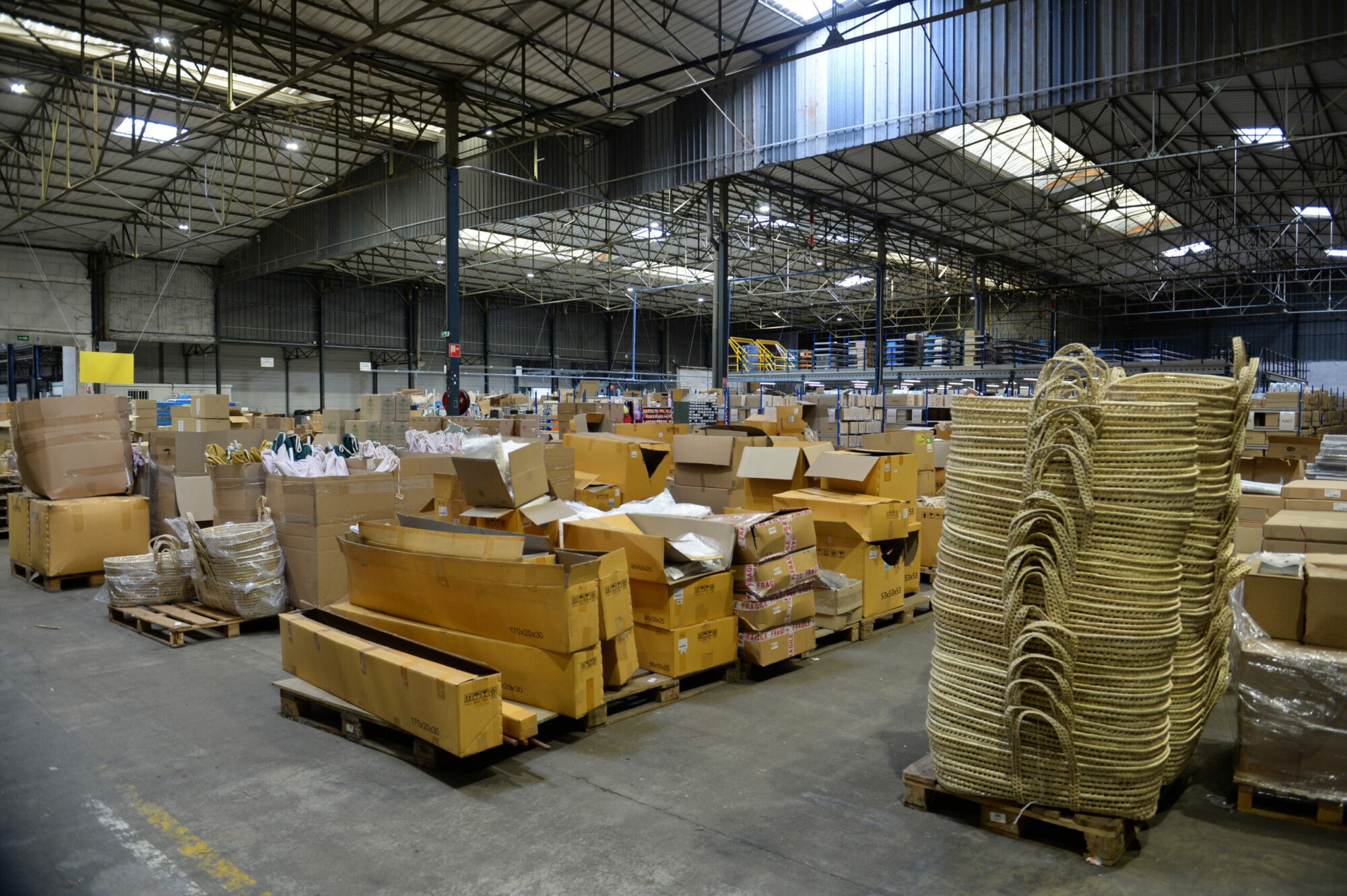 Products in the Logisseo warehouse